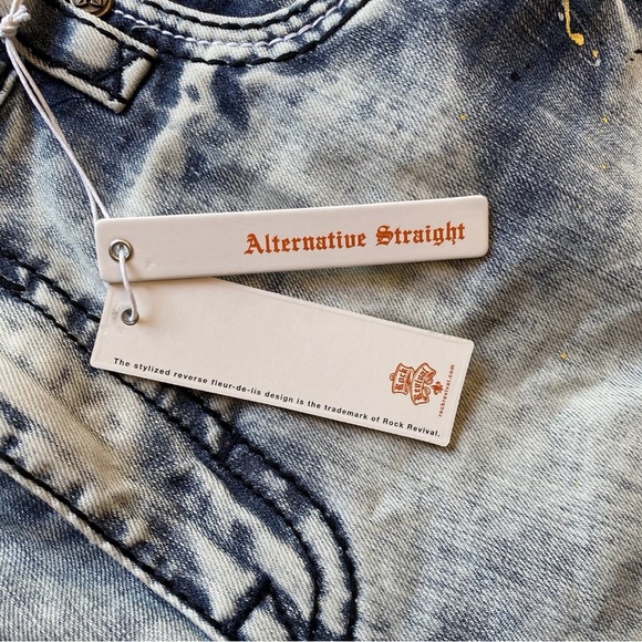 Rock Revival Men’s Straight Leg Jeans - Picture 11 of 12